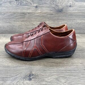 Allen Edmonds Men Size 10 D Brown Leather Lace Up Casual Shoes Model 5619